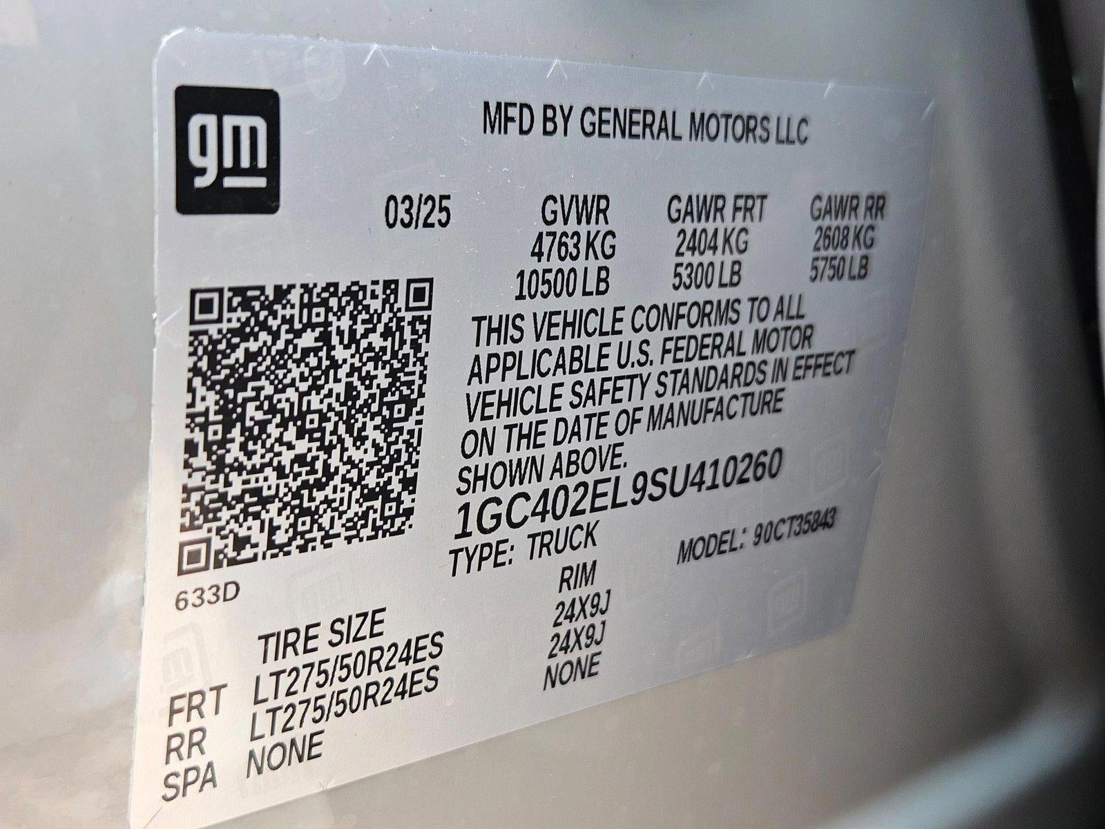 2025 Chevrolet Silverado EV RST - Max Range