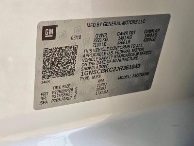 2018 Chevrolet Tahoe LT