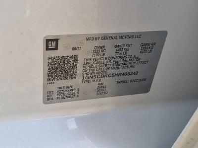 2017 Chevrolet Tahoe LT