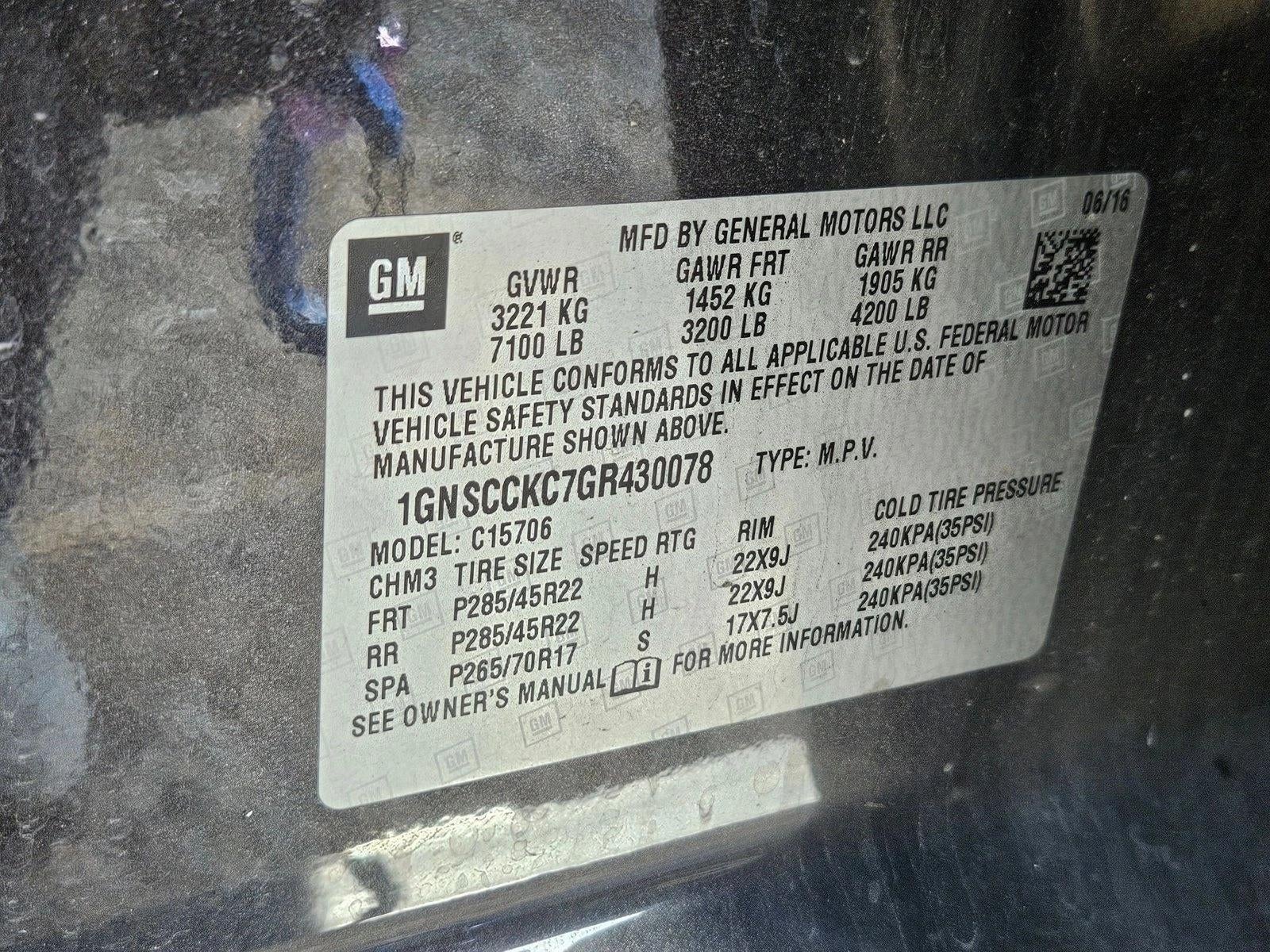 2016 Chevrolet Tahoe LTZ