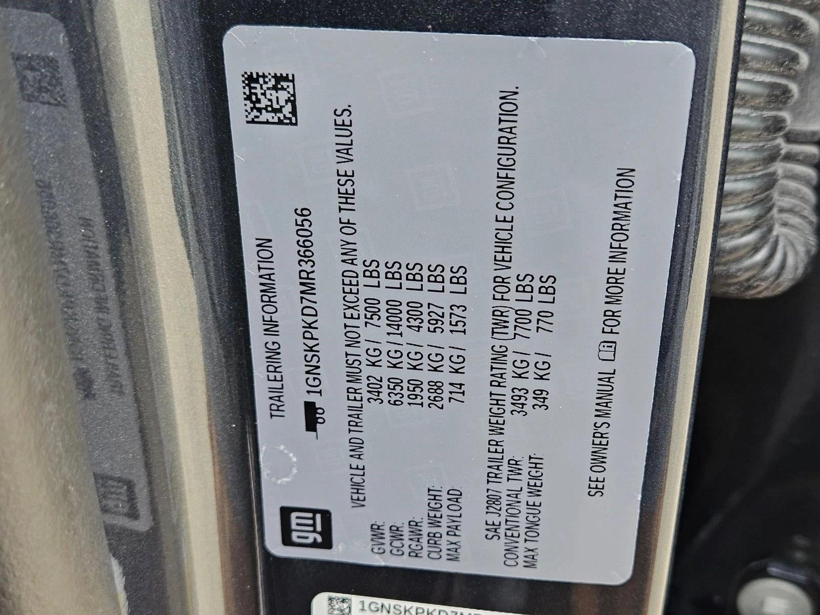 2021 Chevrolet Tahoe Z71