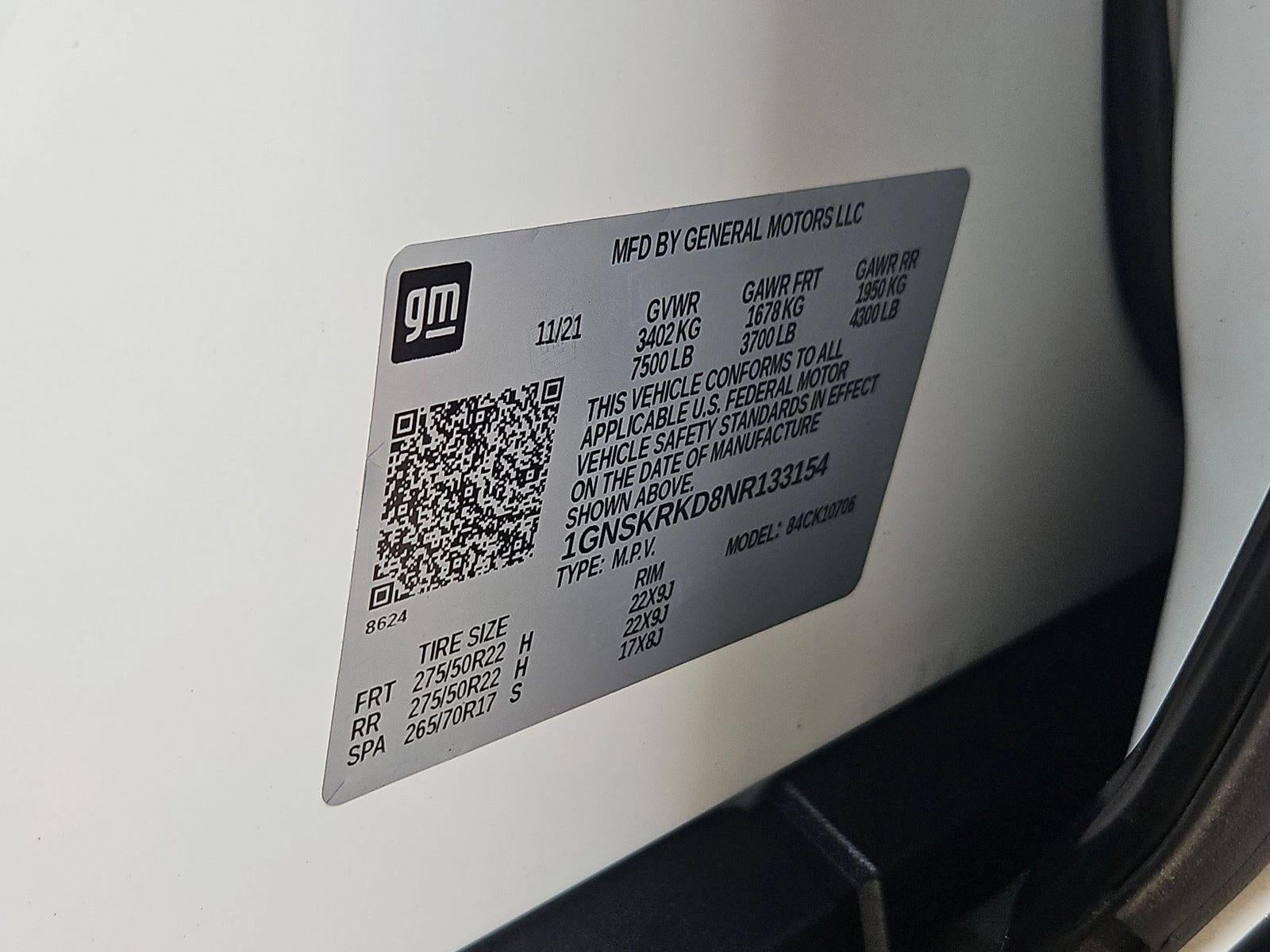 2022 Chevrolet Tahoe RST