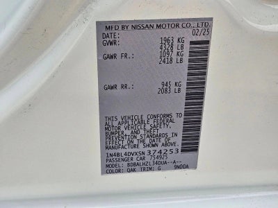 2025 Nissan Altima SV