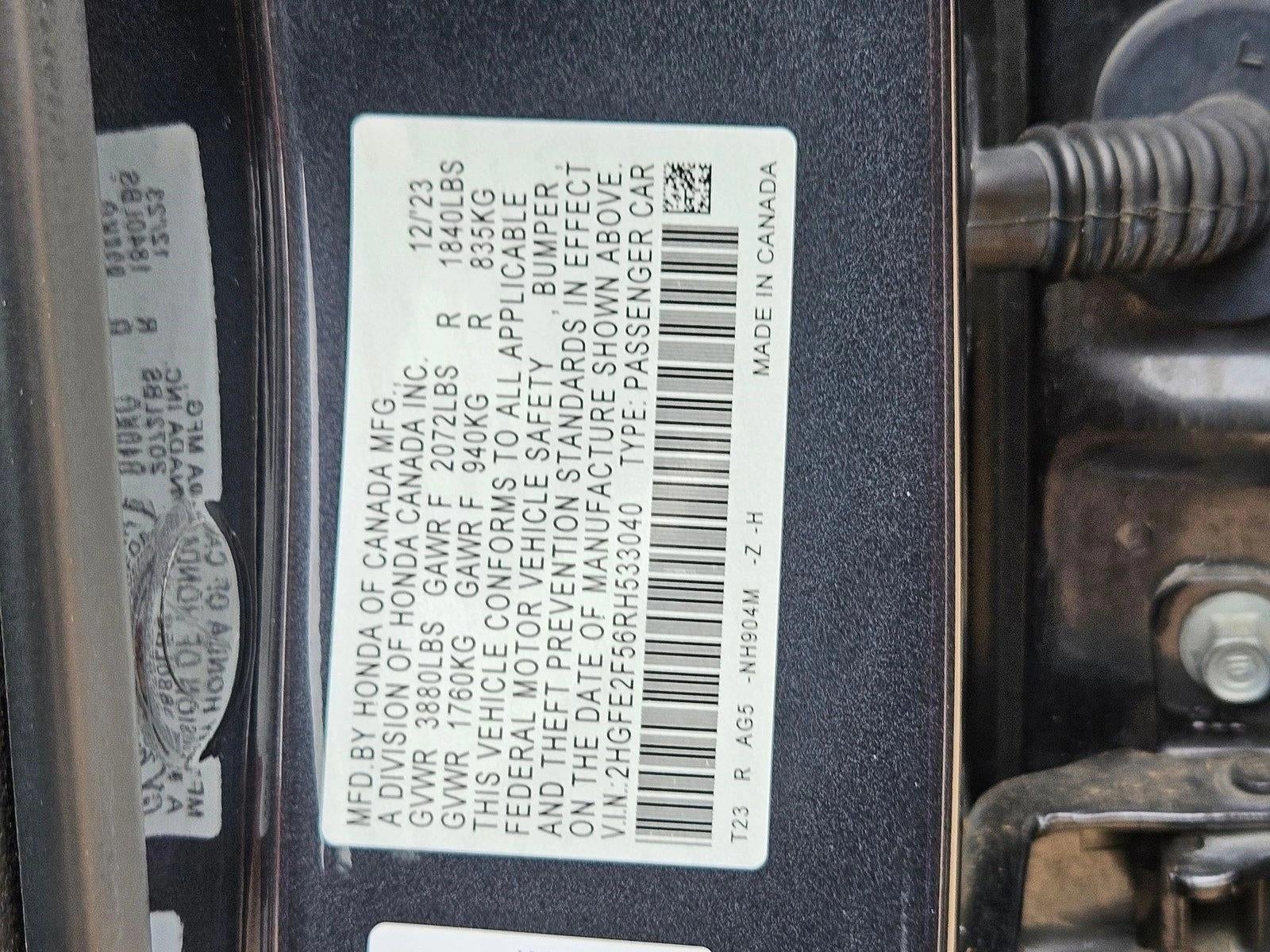 2024 Honda Civic Sedan Sport