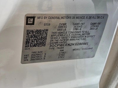 2019 Chevrolet Silverado 1500 LT