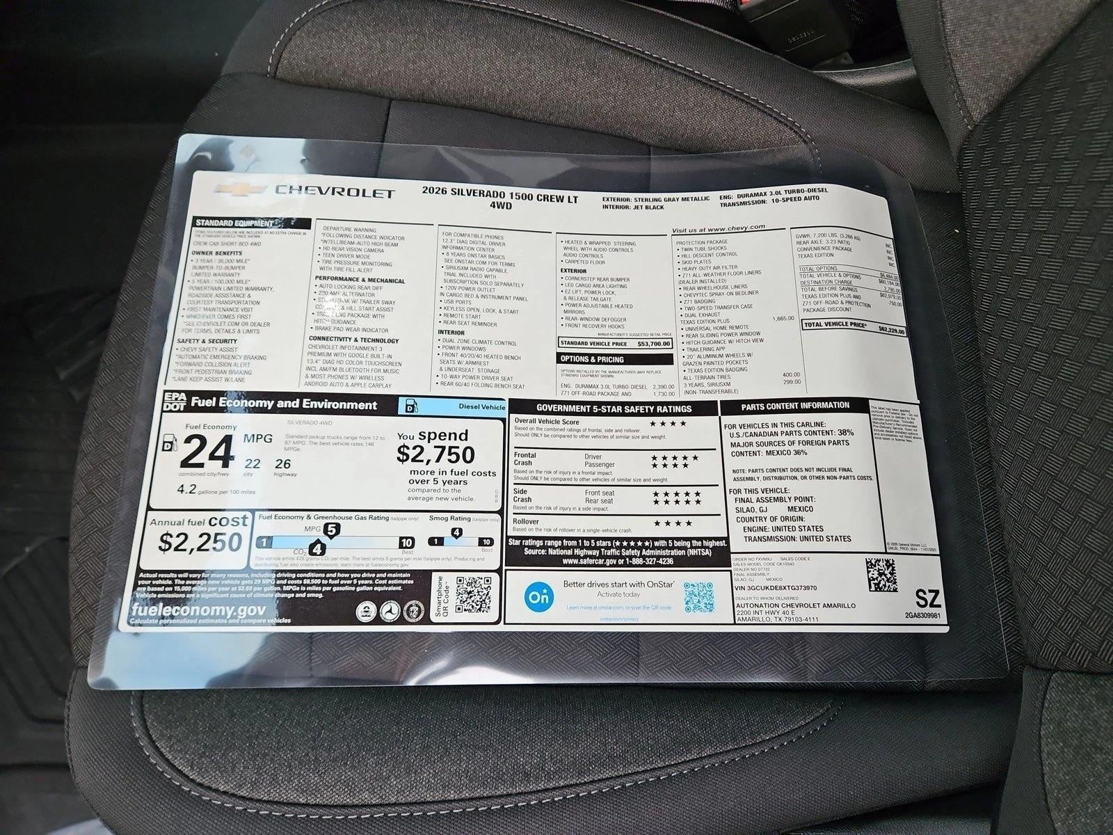 2026 Chevrolet Silverado 1500 LT