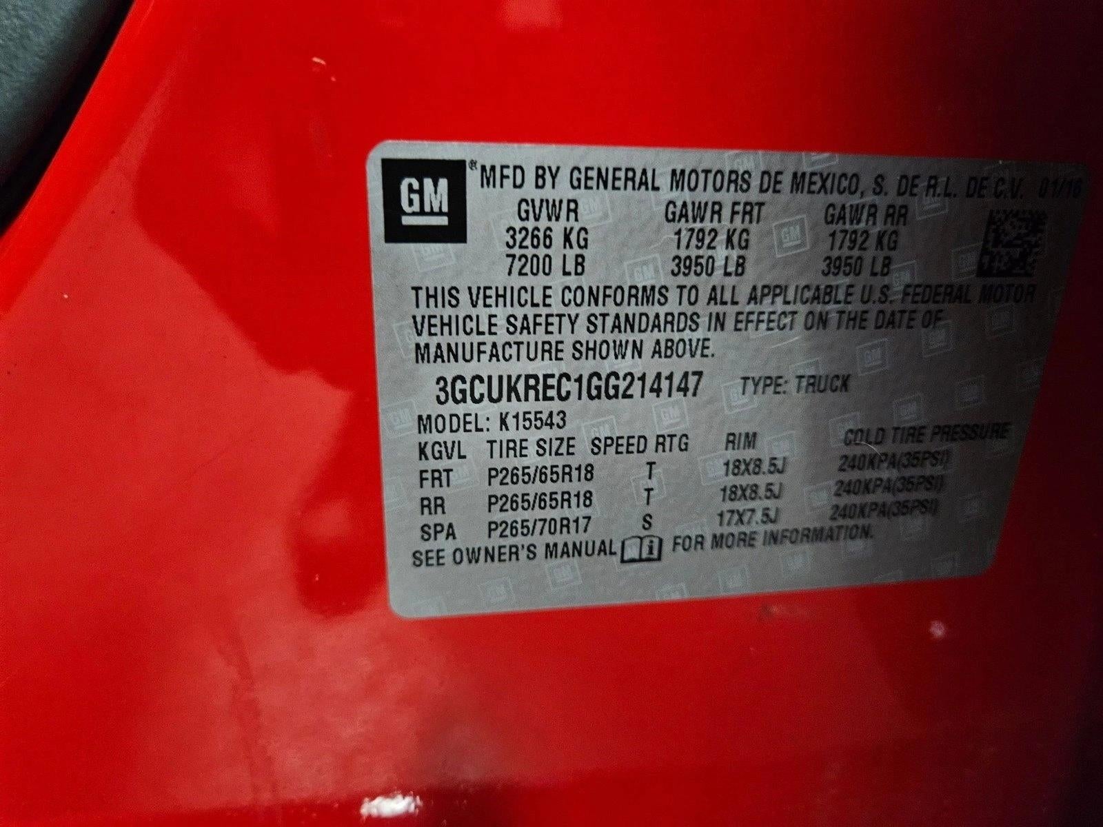 2016 Chevrolet Silverado 1500 LT