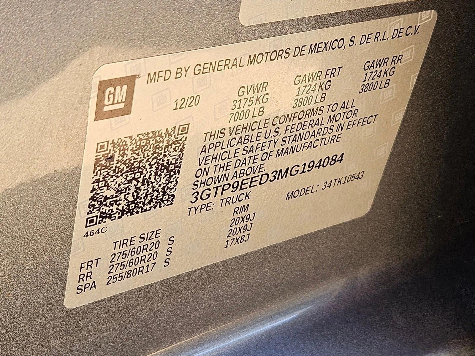 2021 GMC Sierra 1500 AT4