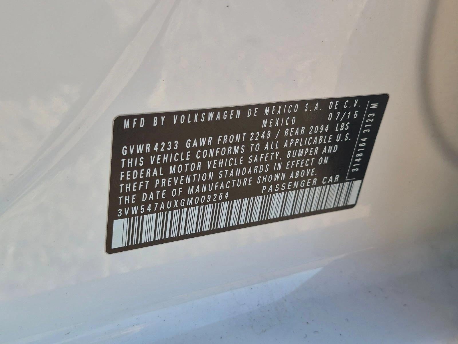 2016 Volkswagen Golf GTI Autobahn w/Performance Package 4-Door