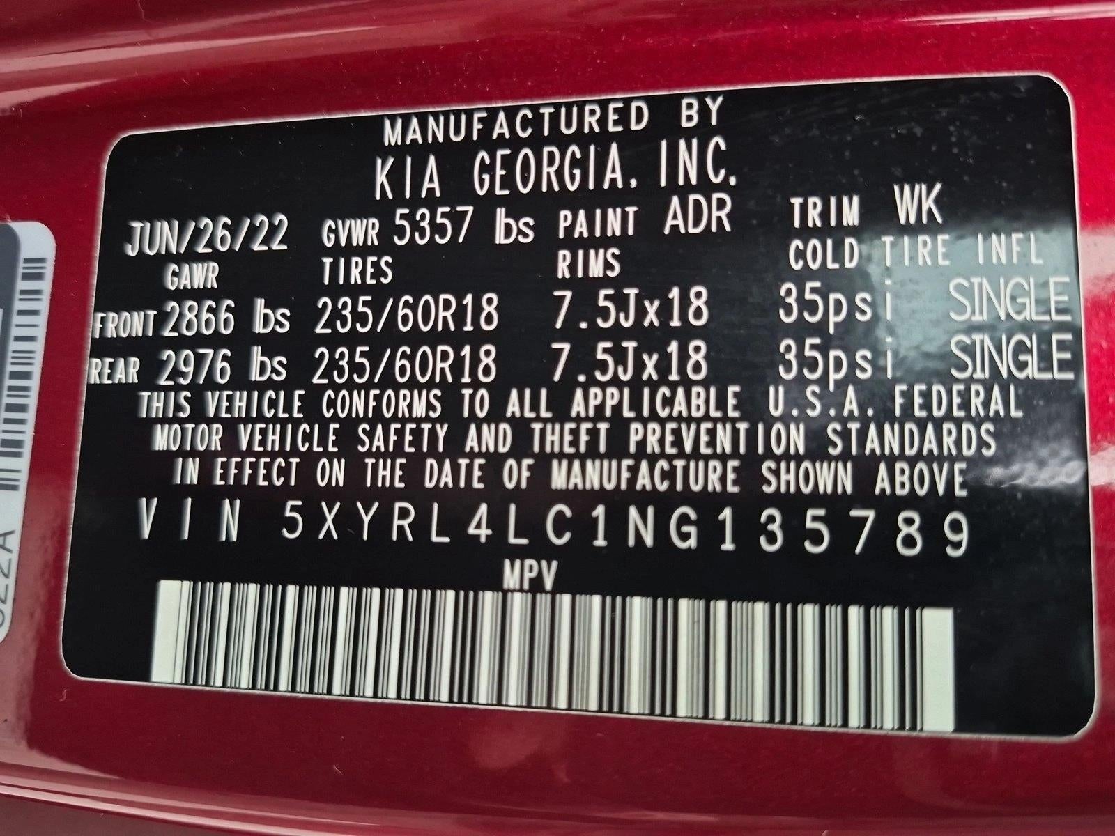 2022 Kia Sorento S