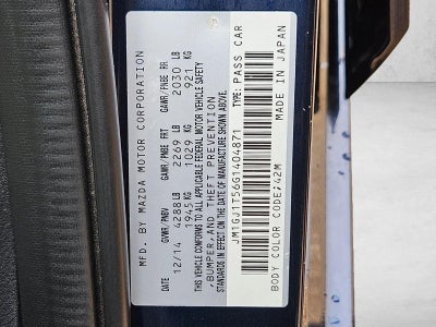 2016 Mazda Mazda6 i Touring