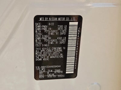 2022 Nissan Armada Platinum 2WD