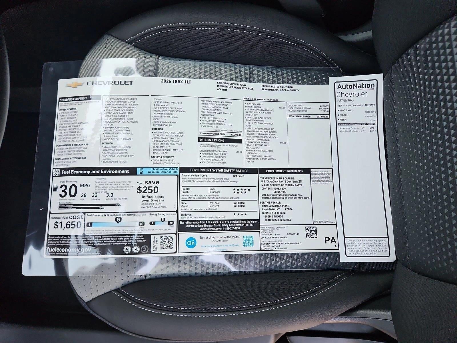 2026 Chevrolet Trax LT