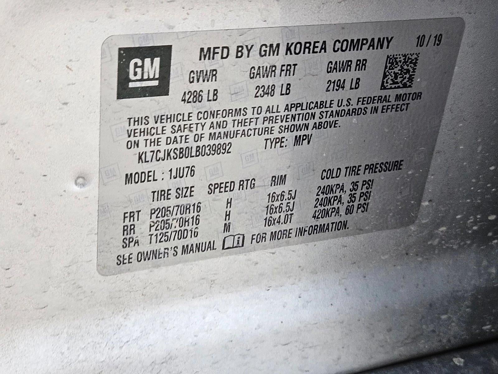 2020 Chevrolet Trax LS