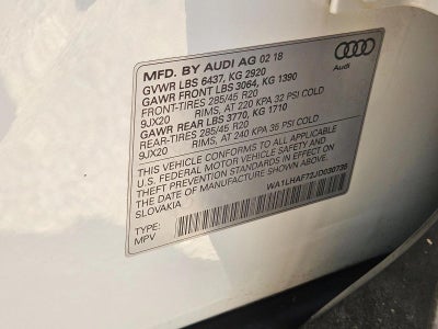 2018 Audi Q7 2.0T Premium