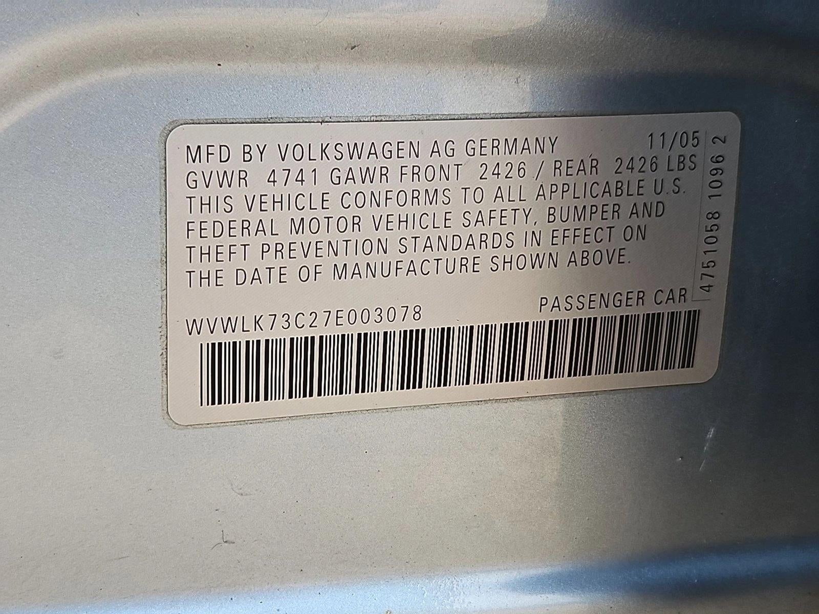 2007 Volkswagen Passat Wagon 2.0T