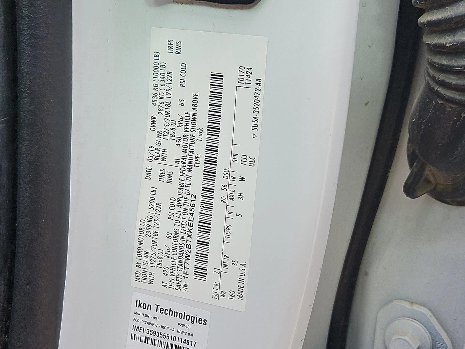 2019 Ford Super Duty F-250 SRW XLT 4WD Crew Cab 6.75' Box