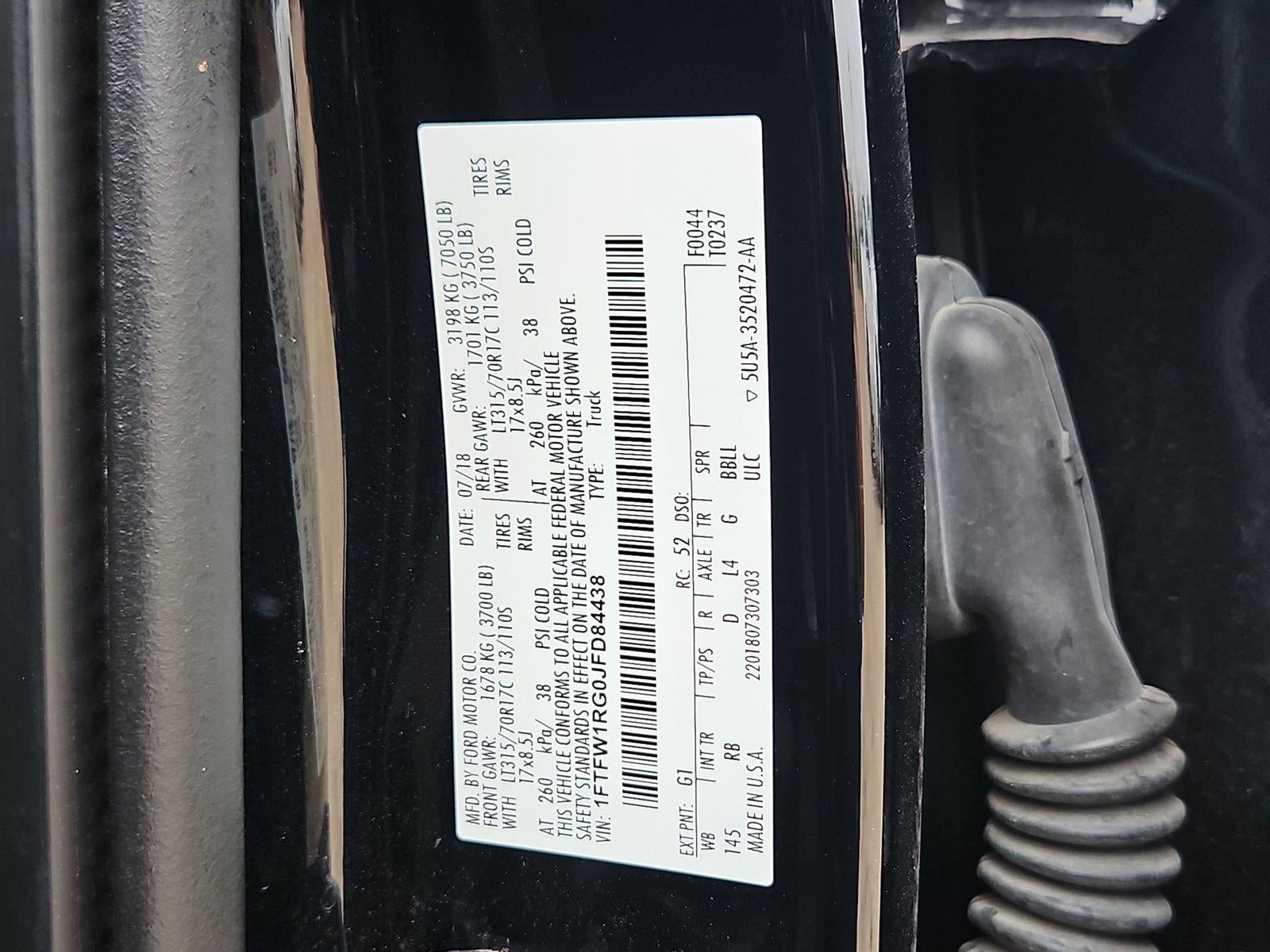 2018 Ford F-150 Raptor 4WD SuperCrew 5.5' Box