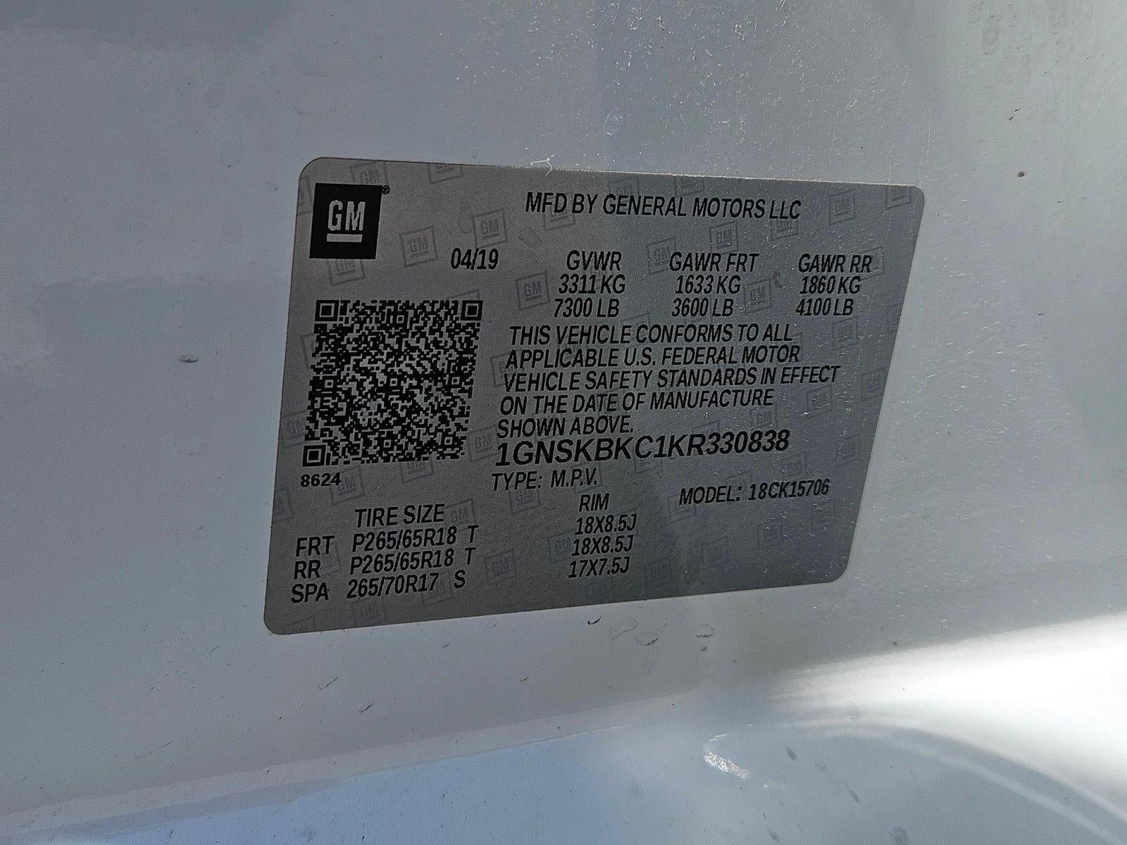 2019 Chevrolet Tahoe 4WD LT