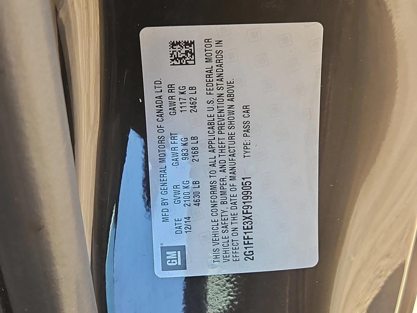 2015 Chevrolet Camaro 2dr Cpe LT w/2LT