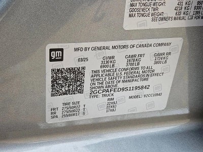 2025 Chevrolet Silverado 1500 Crew Cab Short Box 2-Wheel Drive High Country