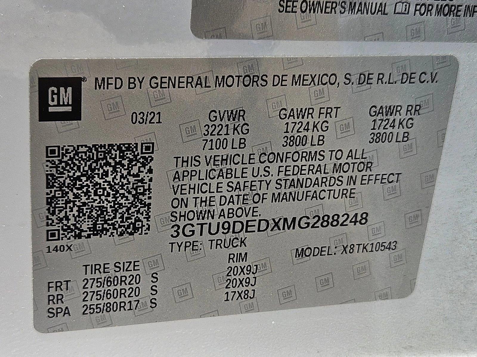 2021 GMC Sierra 1500 Crew Cab Short Box 4-Wheel Drive SLT