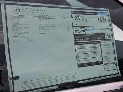 2026 Mercedes-Benz GLE GLE 350 SUV