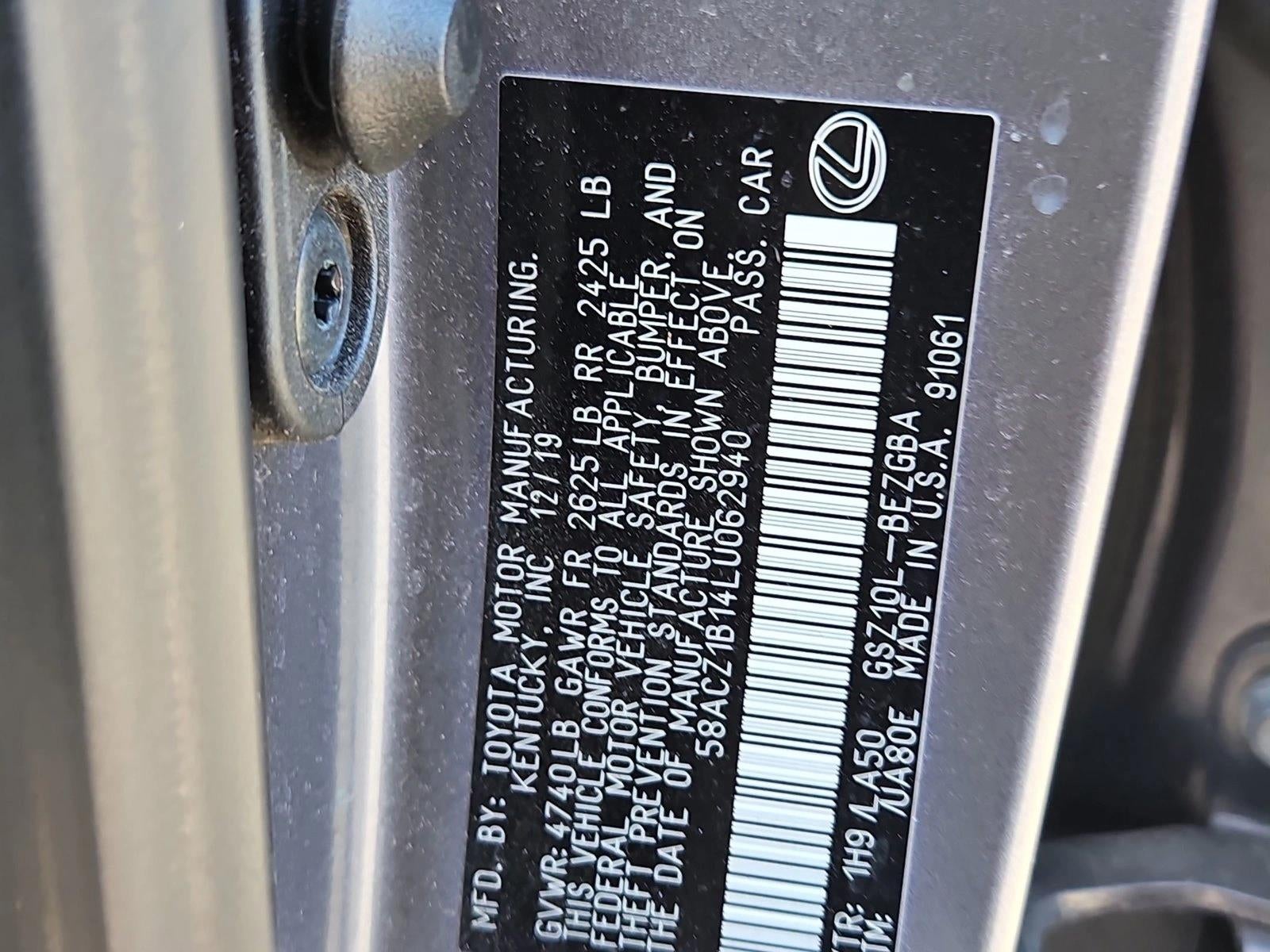 2020 Lexus ES 350 FWD