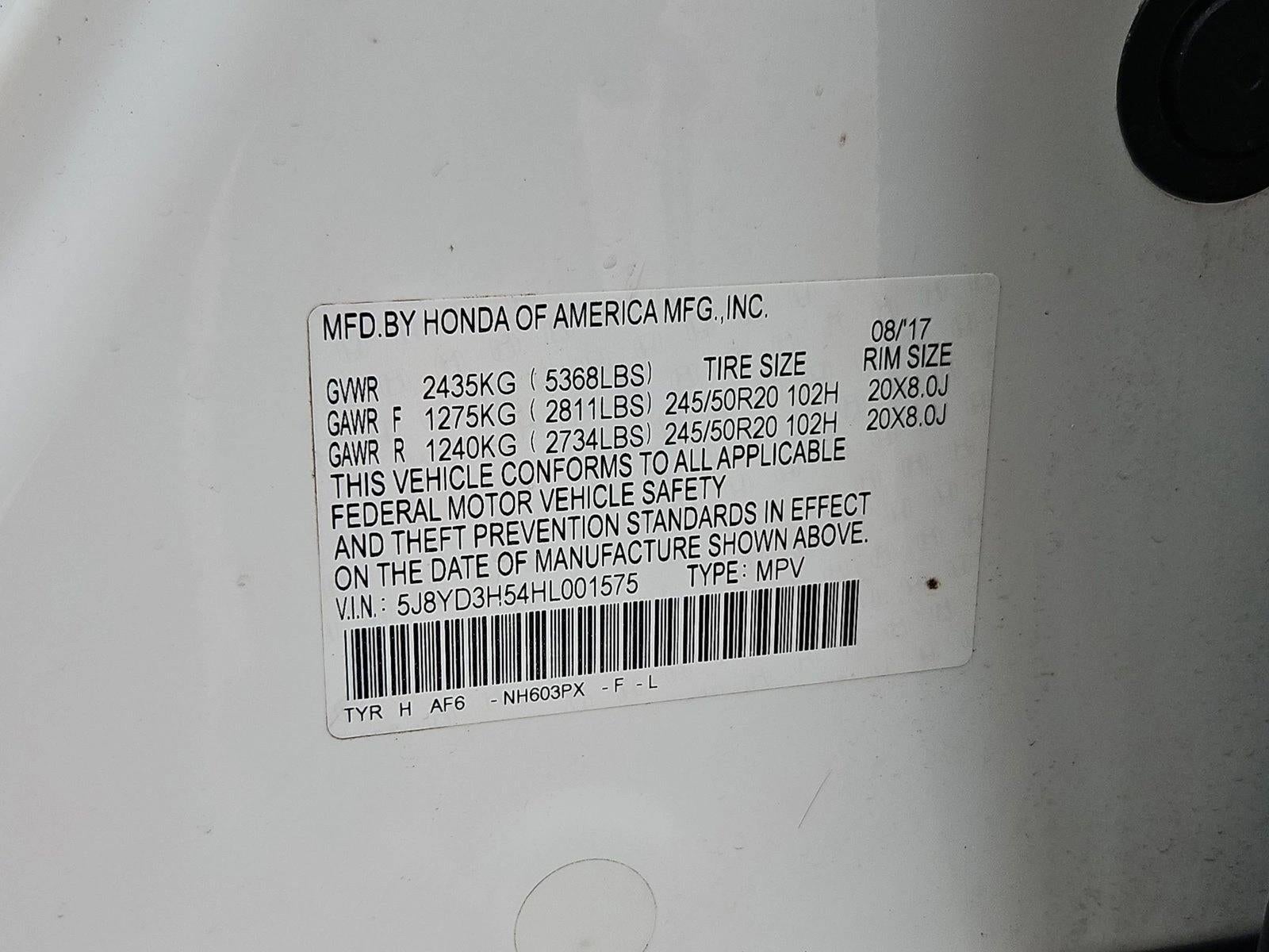 2017 Acura MDX FWD w/Technology Pkg