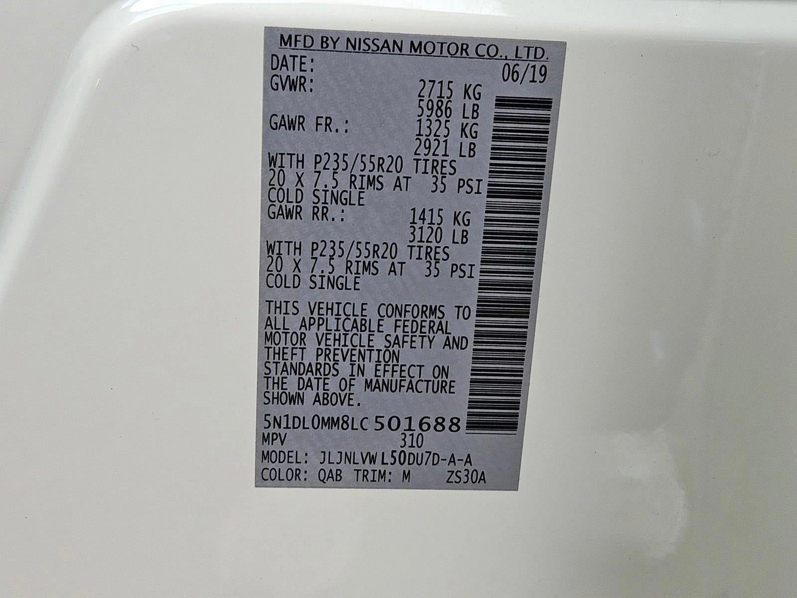 2020 INFINITI QX60 LUXE AWD