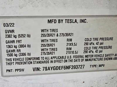 2022 Tesla Model Y Performance AWD