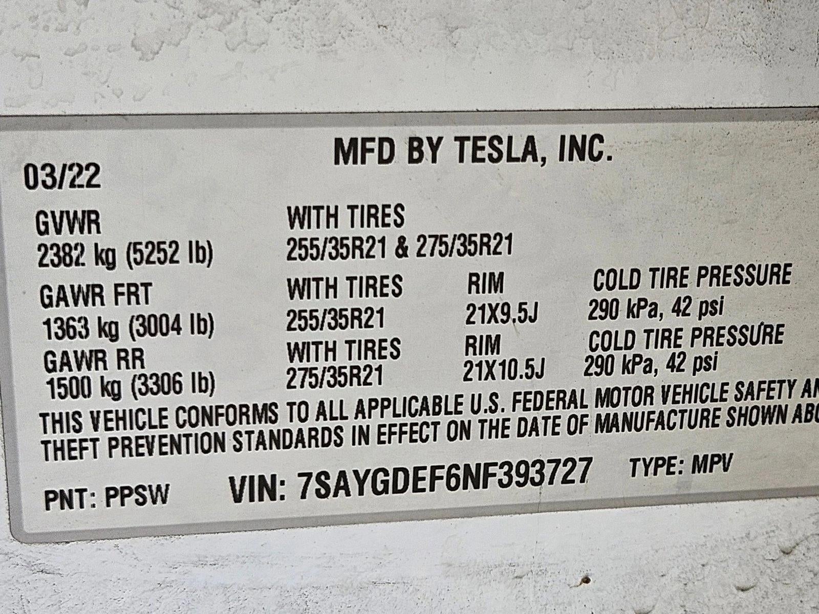 2022 Tesla Model Y Performance AWD
