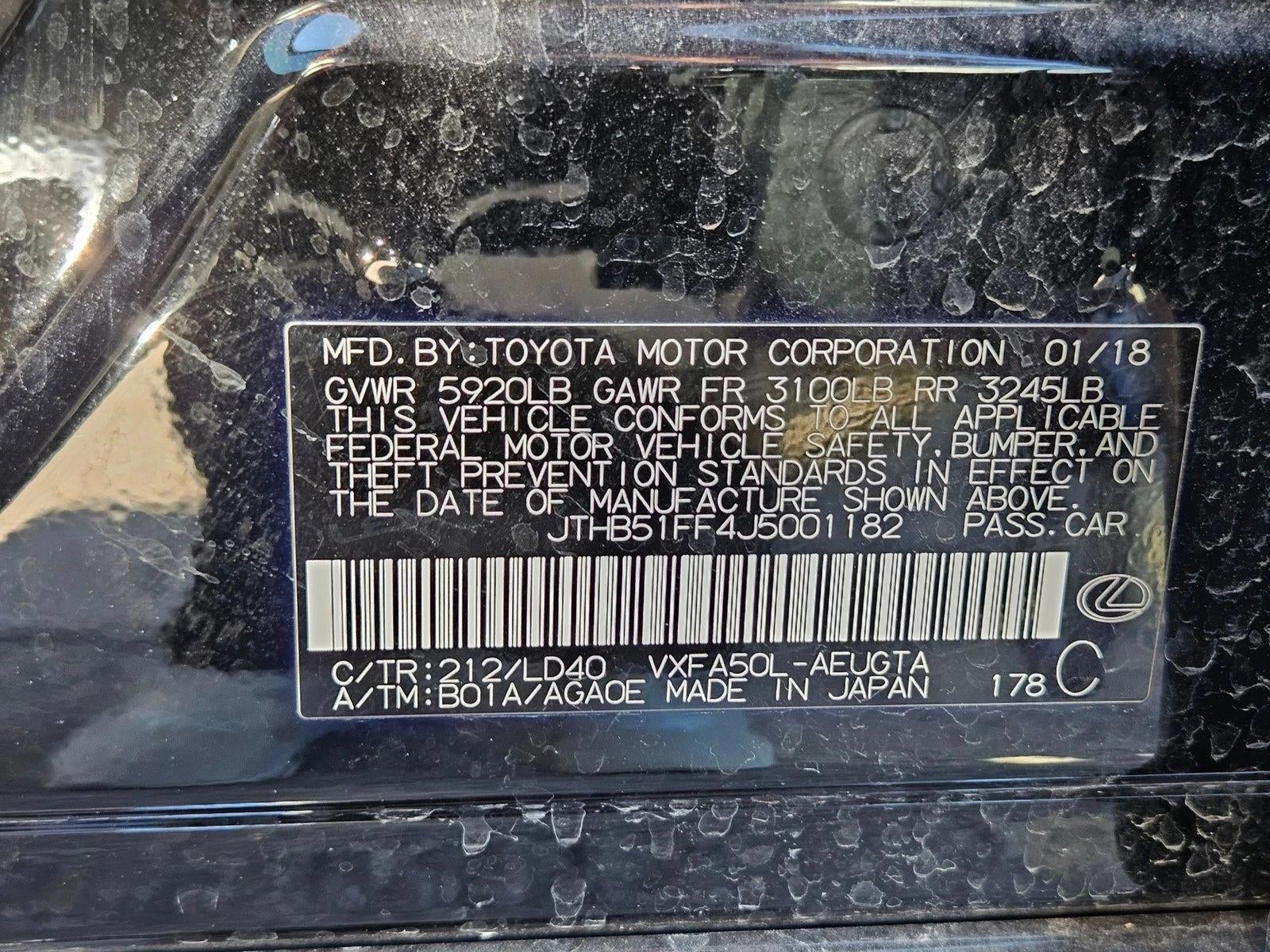 2018 Lexus LS 500 RWD