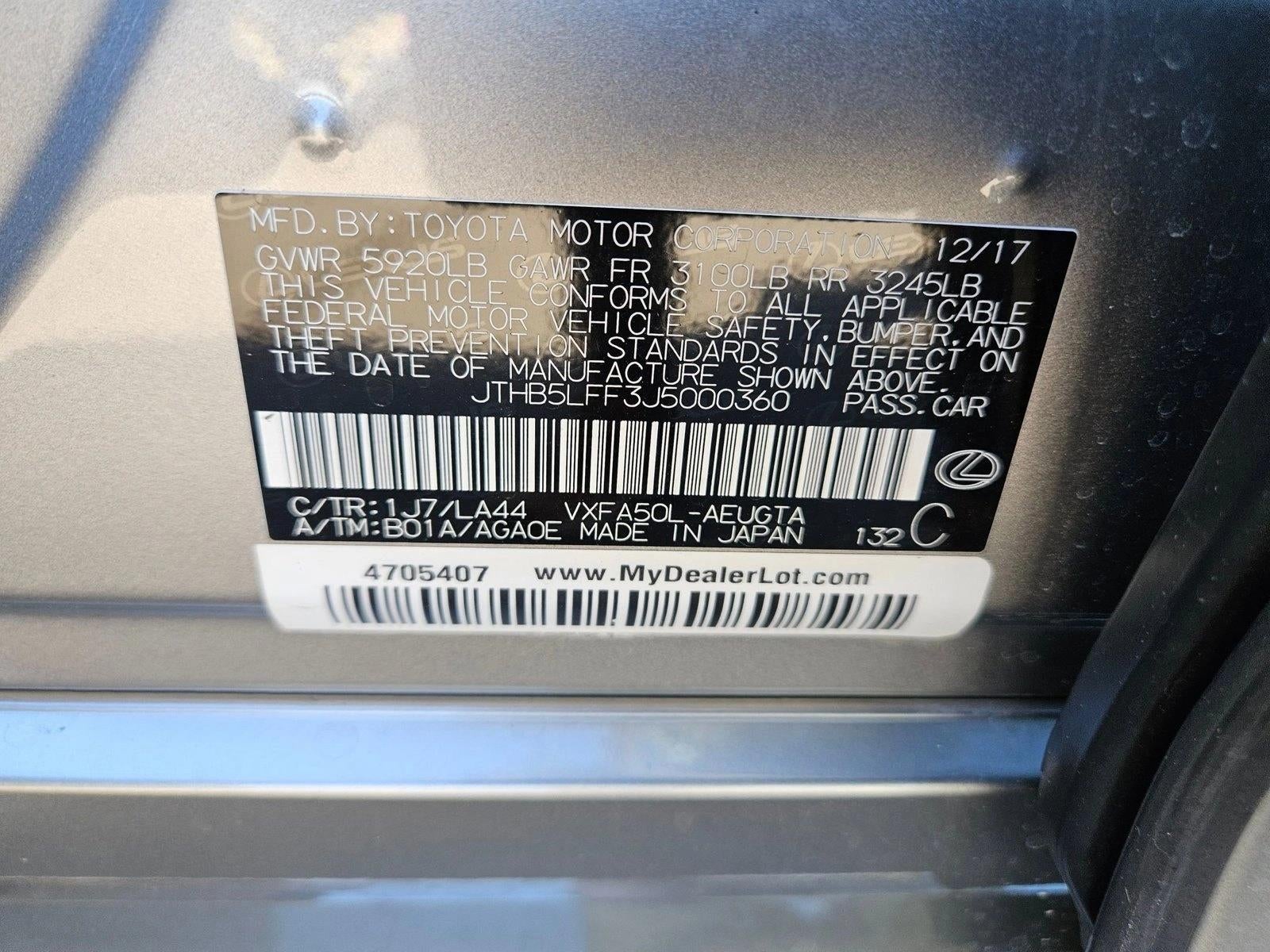 2018 Lexus LS 500 RWD