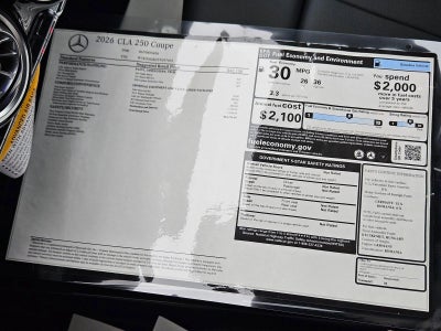 2026 Mercedes-Benz CLA CLA 250 Coupe