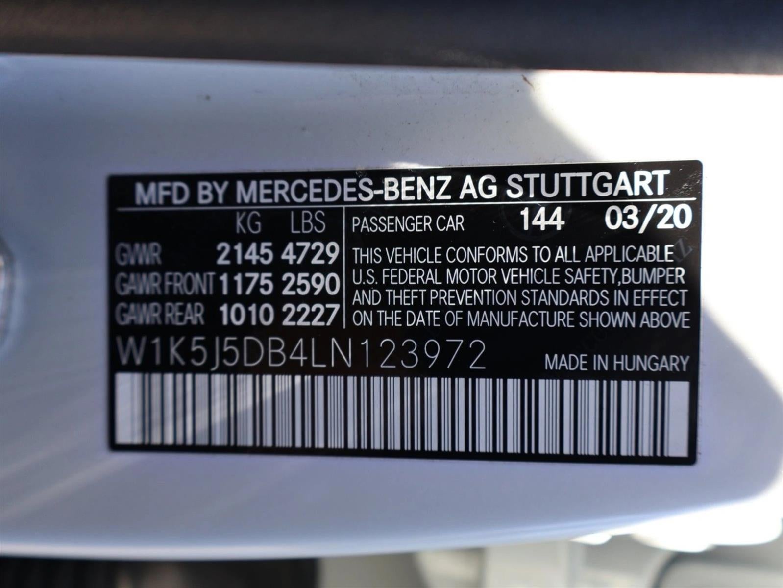2020 Mercedes-Benz CLA AMG® CLA 45 4MATIC® Coupe