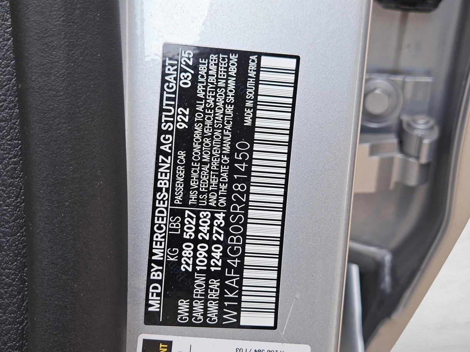 2025 Mercedes-Benz C-Class C 300 Sedan