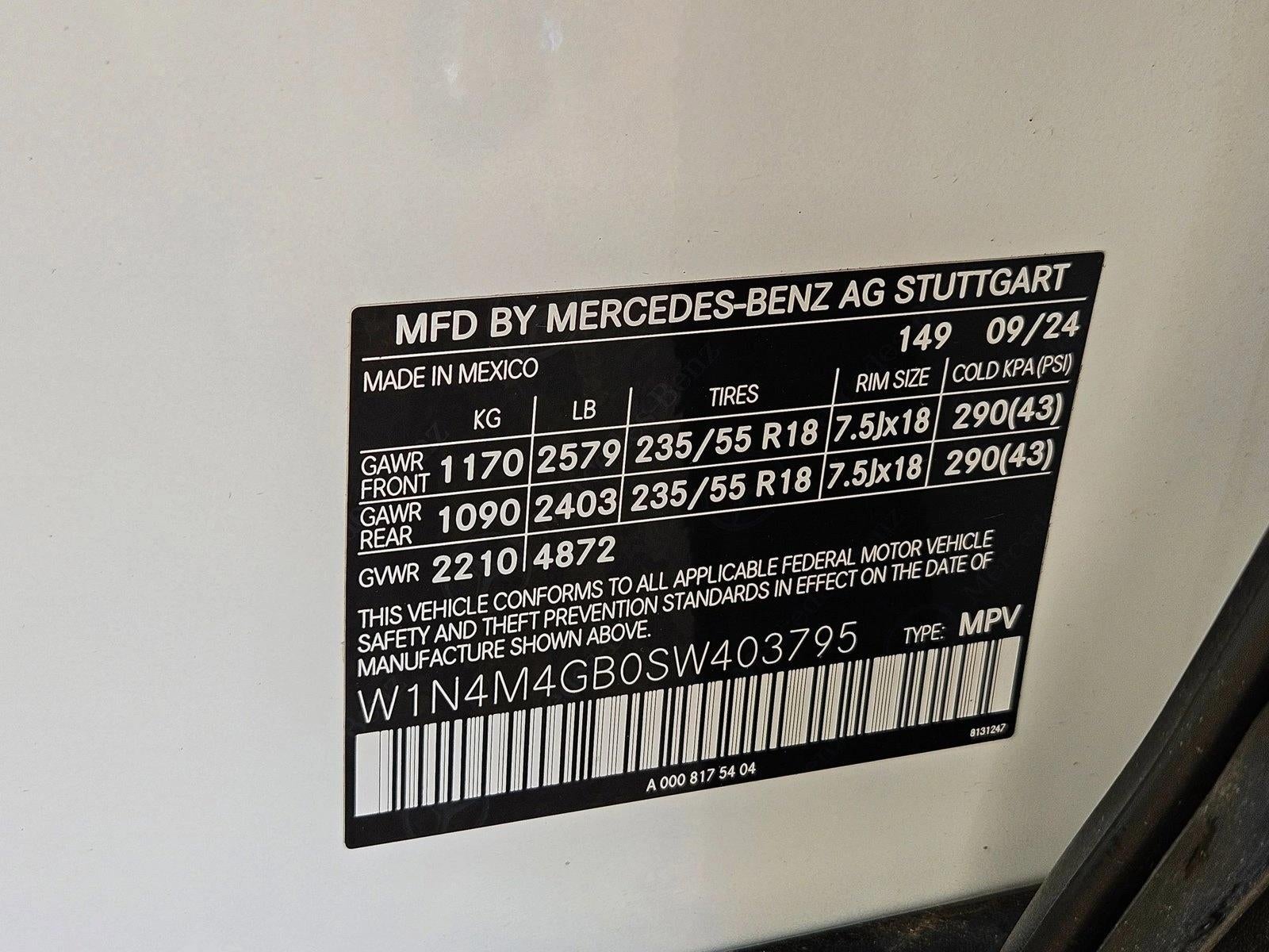 2025 Mercedes-Benz GLB GLB 250 SUV