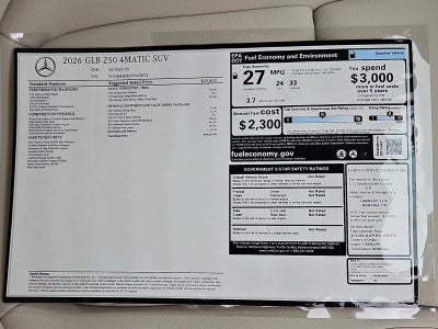 2026 Mercedes-Benz GLB GLB 250 4MATIC® SUV
