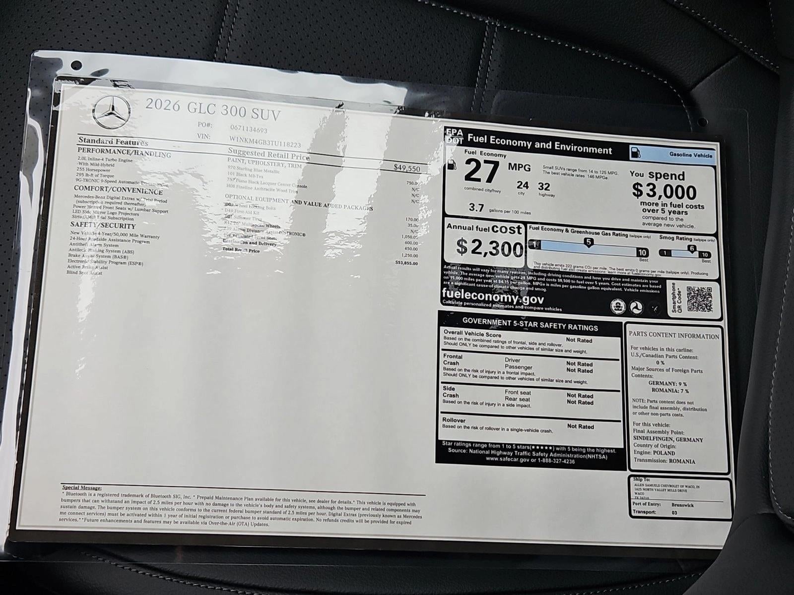 2026 Mercedes-Benz GLC GLC 300 SUV