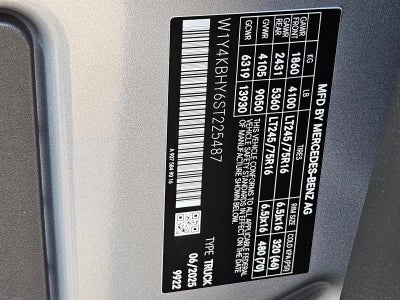 2025 Mercedes-Benz Sprinter Cargo Van 2500 Standard Roof I4 Diesel 144" RWD