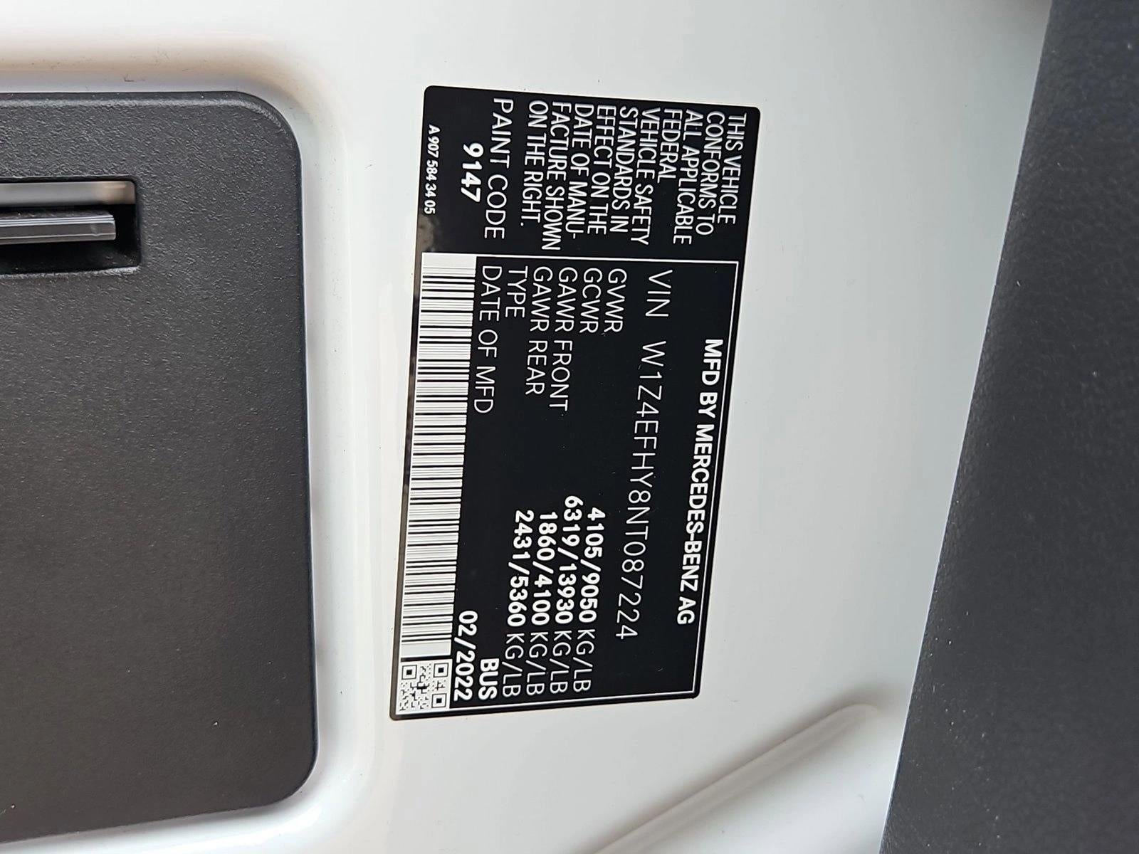 2022 Mercedes-Benz Sprinter Passenger Van 2500 Standard Roof V6 144" RWD